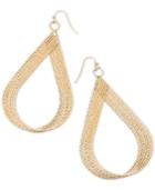 Thalia Sodi Rose Gold-tone Multi-row Twisted Teardrop Earrings, Only At Macy's