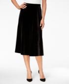 Tahari Asl Velvet A-line Skirt