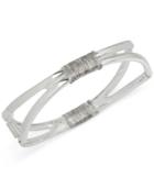 Robert Lee Morris Soho Silver-tone Wire Wrapped Openwork Bangle Bracelet