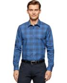 Calvin Klein Cool Tech Plaid Dobby Shirt