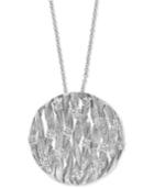 Effy Diamond Openwork Disc 18 Pendant Necklace (3/4 Ct. T.w.) In 14k White Gold