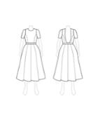 Fame And Partners Printed Full-skirt Dress