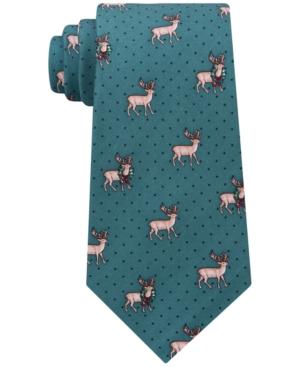 Tommy Hilfiger Men's Reindeer Conversational Silk Tie