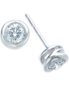 Sirena Diamond Twist Stud Earrings (1/5 Ct. T.w.) In 14k White Gold