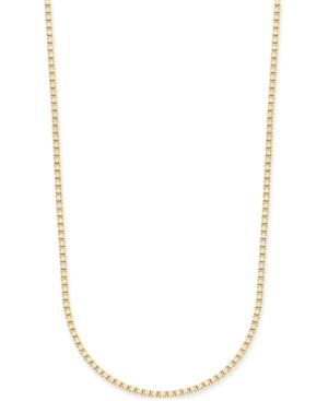 Giani Bernini Box Chain Necklace In 24k Gold-plated Sterling Silver, Only At Macy's