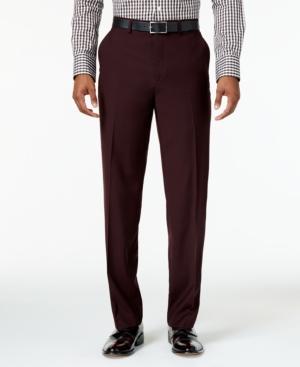 Sean John Men's Classic-fit Burgundy Solid Pants