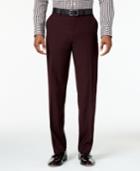 Sean John Men's Classic-fit Burgundy Solid Pants