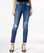 Guess 1981 Ripped Medium Wash Skinny Jeans