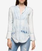 Calvin Klein Jeans Bella Chambray Bell-sleeve Top