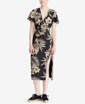 Polo Ralph Lauren Floral-print Slim Fit Dress