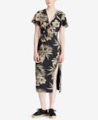 Polo Ralph Lauren Floral-print Slim Fit Dress