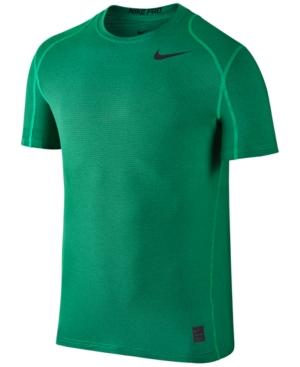 Nike Men's Pro Dri-fit Fitted Striped Training Top