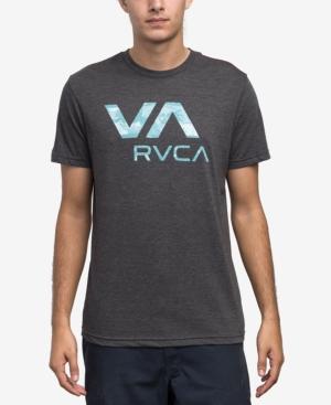 Rvca Men's Chopped Graphic-print Logo T-shirt