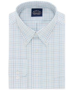 Eagle Men's Classic/regular Big And Tall Fit Non-iron Flex Collar Lagoon Check Dress Shirt