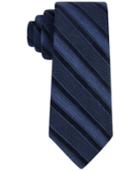 Calvin Klein Men's Denim Gold Multi Stripe Slim Tie