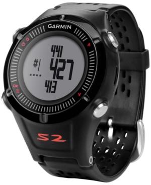 Garmin Unisex Digital Automatic Approach S2 Black Strap Watch 43mm Gawr377218bk-re