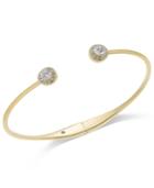 Danori Pave Crystal Hinged Bangle Bracelet, Only At Macy's