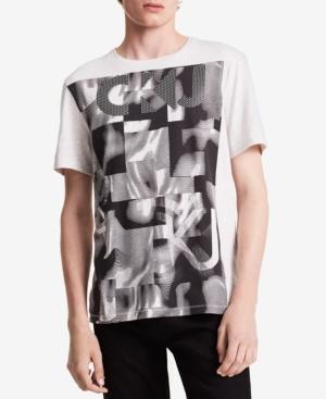 Calvin Klein Jeans Men's Mosaic Graphic-print T-shirt