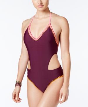 Jessica Simpson Woodstock Reversible Cutout One-piece Swimsuit Women's Swimsuit