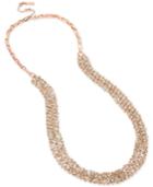 Kenneth Cole New York Rose Gold-tone Stone Cluster Collar Necklace
