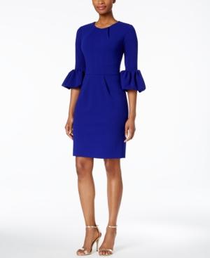 Betsy & Adam Bell-sleeve Sheath Dress