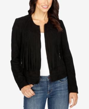 Lucky Brand Suede Fringe Jacket