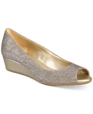 Bandolino Candra Peep-toe Wedge Pumps Women's Shoes