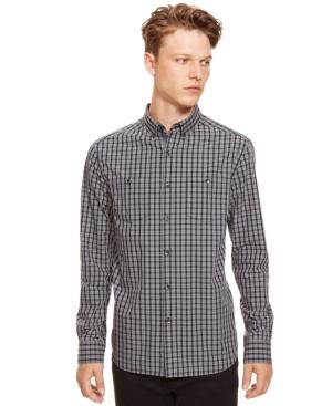 Kenneth Cole Reaction Checked Button-down Long Sleeve Shirt