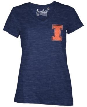 Royce Apparel Inc Women's Illinois Fighting Illini Logo T-shirt