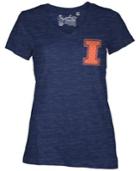 Royce Apparel Inc Women's Illinois Fighting Illini Logo T-shirt