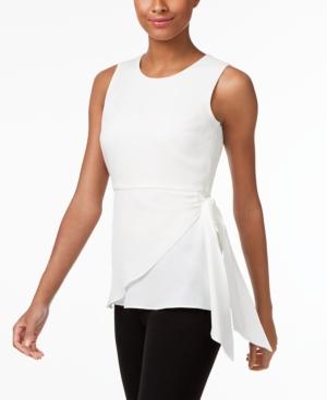 Calvin Klein Faux-wrap Shell, A Macy's Exclusive