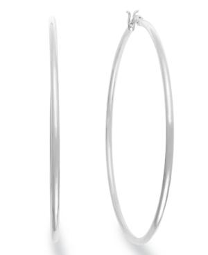 Giani Bernini Sterling Silver Large Hoop Earrings, 2-1/3