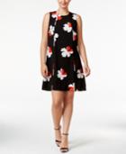 Tommy Hilfiger Floral-print Pleated Shift Dress