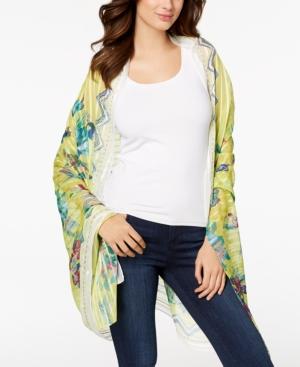 I.n.c. Hummingbird Floral Sarong Cover-up & Wrap, Created For Macy's