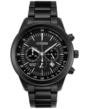 Citizen Men's Chronograph Quartz Black Ion-plated Stainless Steel Bracelet Watch 46mm An8155-52e, A Macy's Exclusive Style