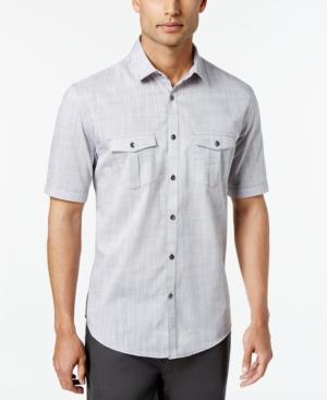 Alfani Men's Warren Textured Short Sleeve Shirt, Created For Macy's
