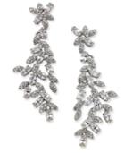 Kate Spade New York Silver-tone Marquise Crystal Drop Earrings