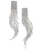 Thalia Sodi Silver-tone Crystal Fringe Earrings, Only At Macy's
