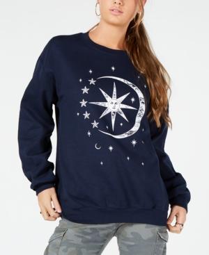 Modern Lux Juniors' Celestial Graphic-print Sweatshirt