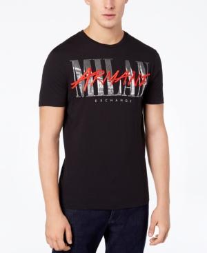 Armani Exchange Men's Embroidered Logo Milan T-shirt