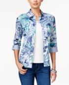 Alfred Dunner Layered-look Printed Top