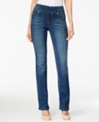 Style & Co. Petite Pull-on Medium Wash Bootcut Jeans