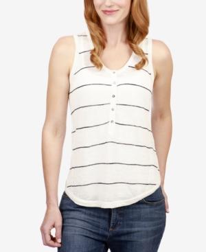 Lucky Brand Striped Sweater Tank Top