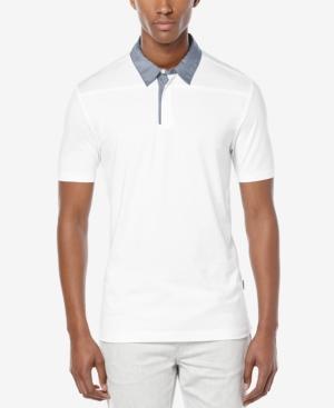 Perry Ellis Men's Pima Contrast-collar Polo