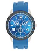 Unlisted Watch, Men's Blue Silicone Strap 46mm Ul1221
