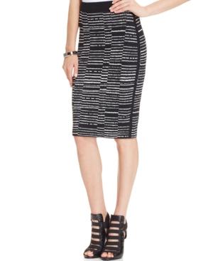 Dknyc Striped Sweater Skirt