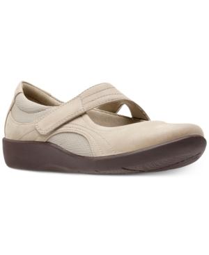 Clarks Collection Women's Cloudsteppers Sillian Bella Mary Jane Flats Women's Shoes