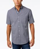 Club Room Men's Turtle-print Cotton Shirt, Created For Macy's
