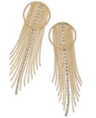 Thalia Sodi Gold-tone Crystal Fringe Circle Drop Earrings, Only At Macy's