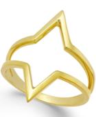 Double-v Ring In 14k Gold